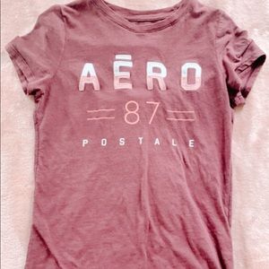 aero postale graphic tee, runs like a s/m